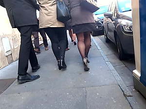 Nice legs heels and pantyhose