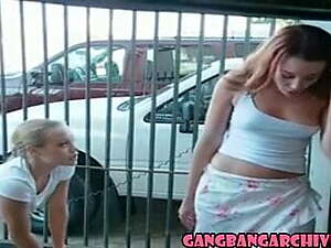 Gangbang Archive &ndash; Garage orgy with 10 guys