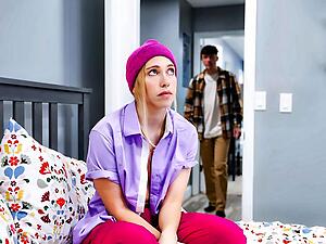 “Stepmom’s Nipple Clamps?!” Tomboy’s Unexpected Threesome